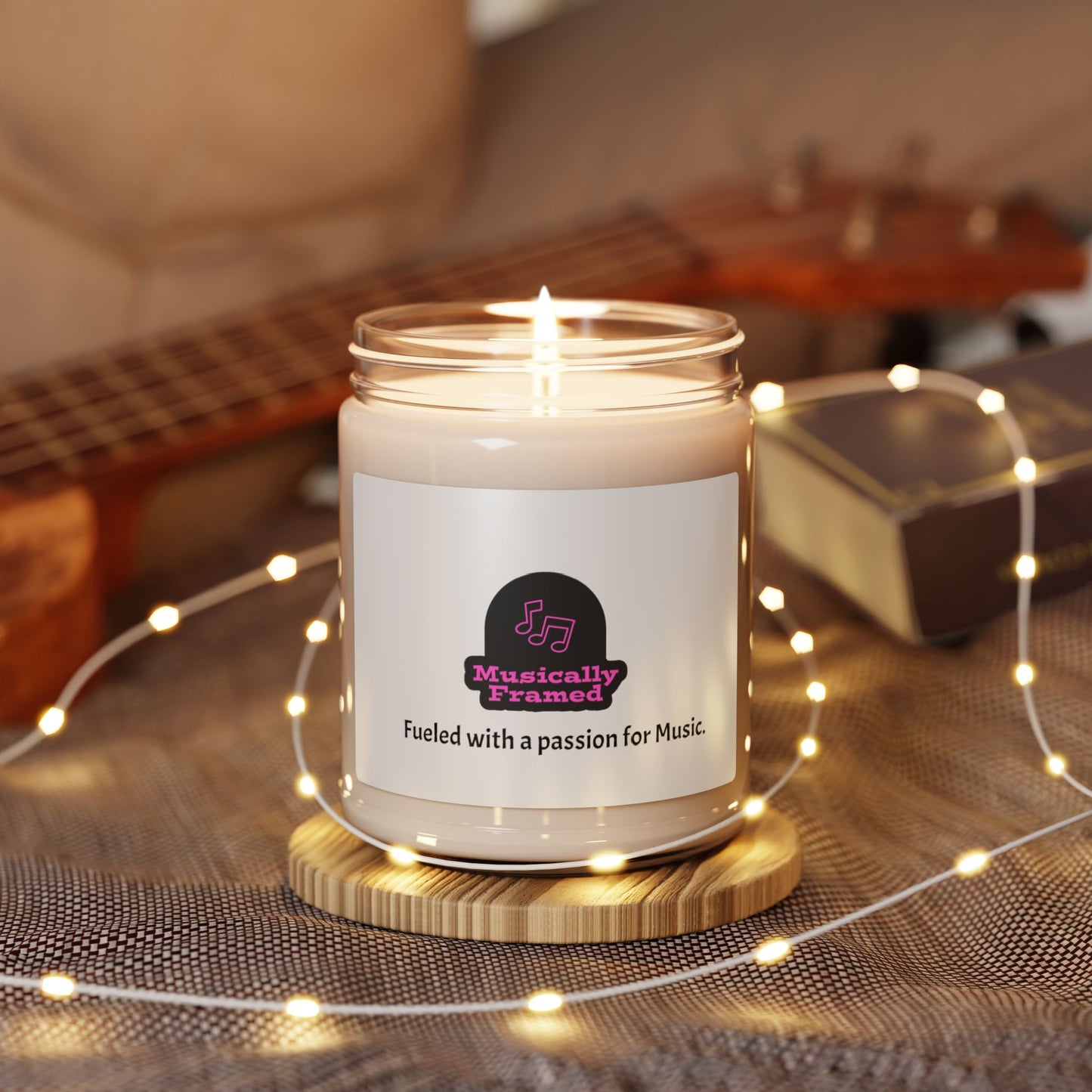 Apple Harvest 9oz Scented Soy Candle - "Fueled with a passion for Music."