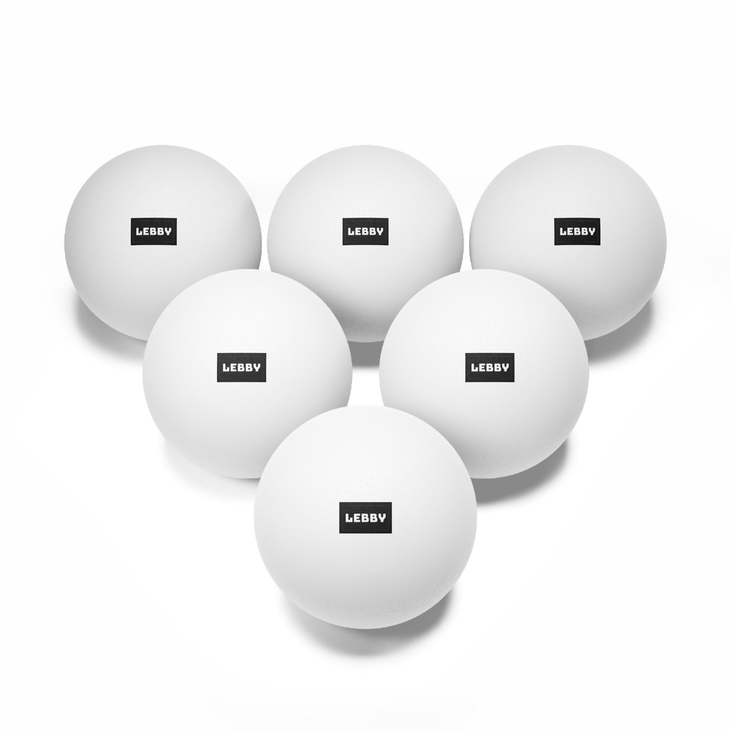 Leb Cleb "Lebby" - Ping Pong Balls, 6 pcs